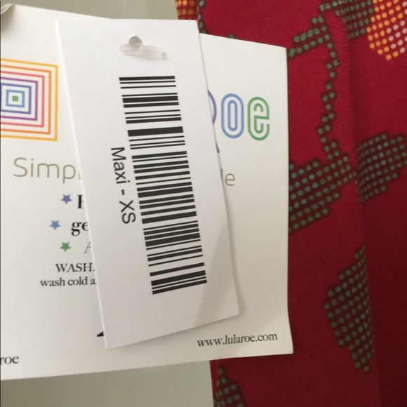 Lularoe Maxi skirt roses - Picture 2 of 3